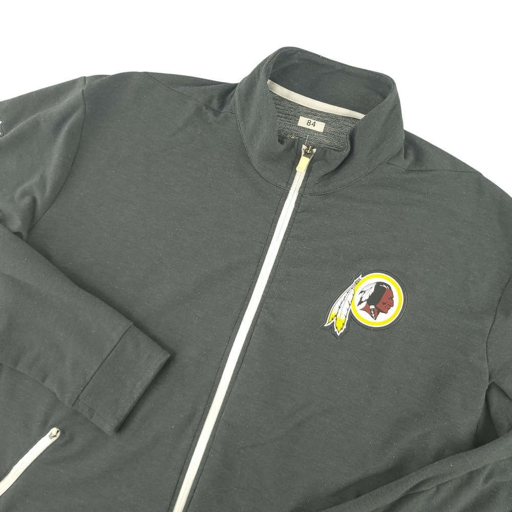 Nike Dri Fit Full Zip Jacket Washington Redskins Mens 2XL Gray NFL Football